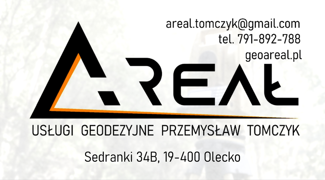 Zdjęcie na okładce dla AREAŁ Usługi Geodezyjne Przemysław Tomczyk
